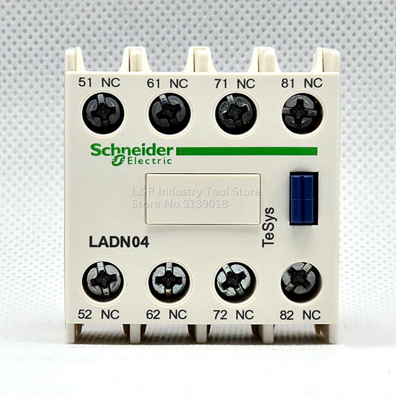 새로운 원본 Schneider Electric LADN04C 보조 접점 블록 LA-DN04C D 시리즈 접촉기 용 4NC